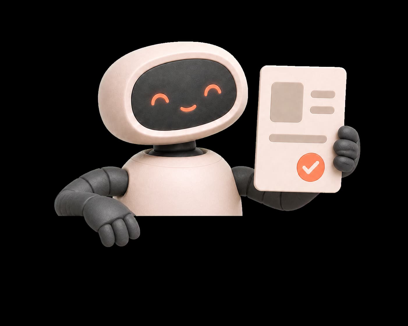 ScrapeWoo mascot presenting a completed catalog export